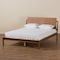 Baxton Studio Giuseppe Modern and Contemporary Walnut Brown Finished Full Size Platform Bed 183-11048-Zoro - alternate 7